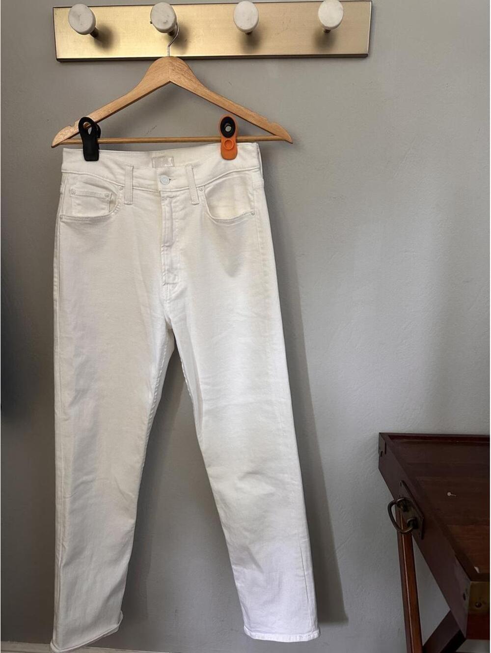 Mother Women's White Jeans